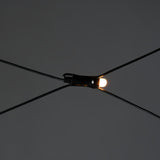 Nät Frostad LED Svart kabel 24V/IP44 Ljusslinga Ute 2x2m, Amber