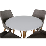 Polar, Plaza Rund matgrupp Grå,Natur, Natur,VIT, ⌀90