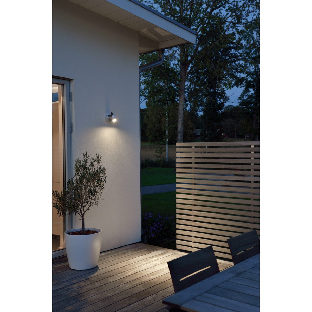 Monza HP-LED 3W Justerbar Vägglampa Ute