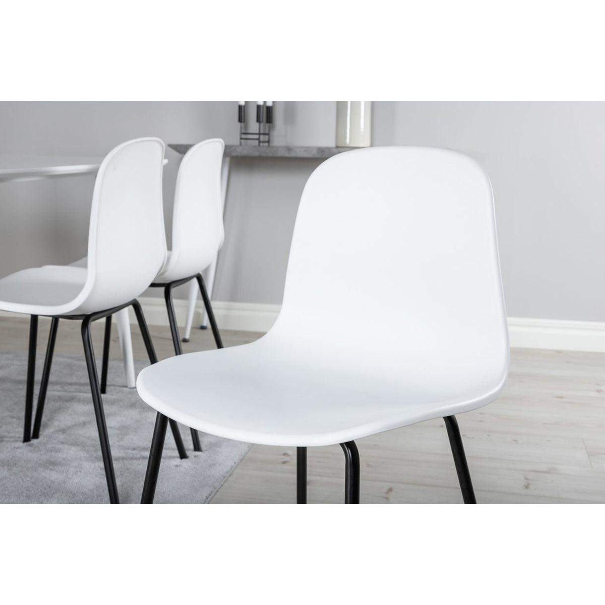 Polar, Arctic Rektangulär matgrupp Svart, vit, Vit, 180 x 90