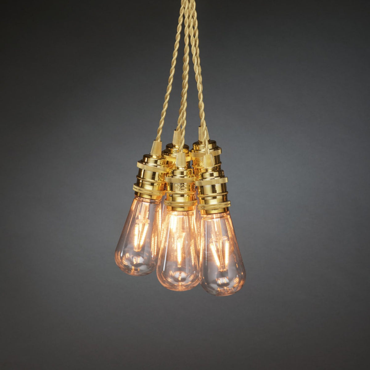 E27 8 Amber LED Guldkabel Dimmer Ljusslinga Inomhus