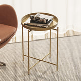 Adelaide VII (46 x 56 x 46 cm) Soffbord Guld