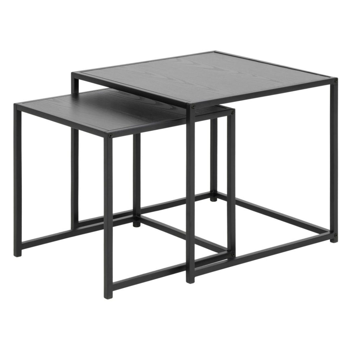 Seaford Satsbord 45x50x50 cm Ask Svart