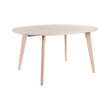 Sagene Matbord Vitpigmenterad Lackad Ekfaner, 110 cm