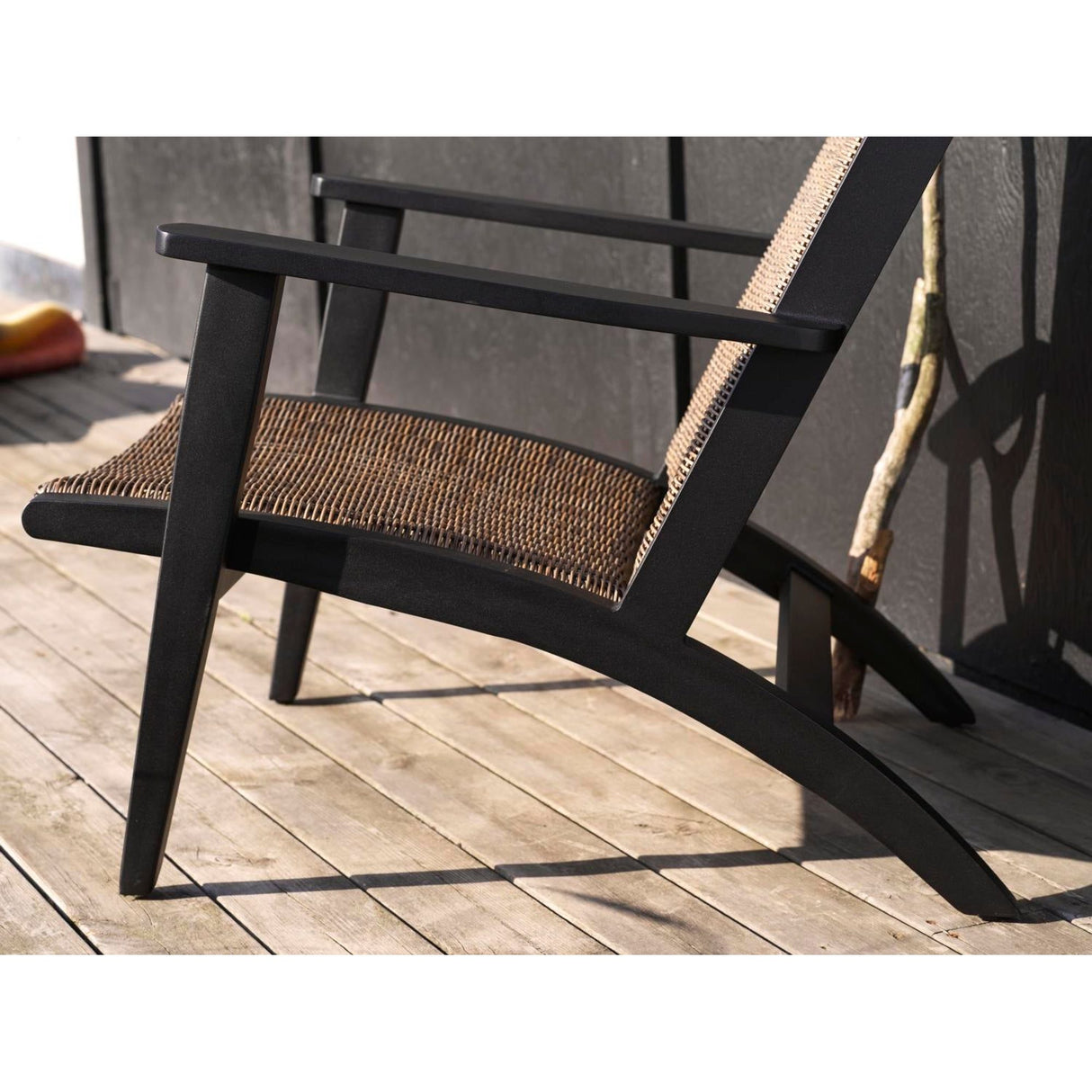 Kira Loungefåtölj Svart/Rustik