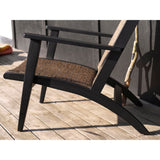 Kira Loungefåtölj Svart/Rustik