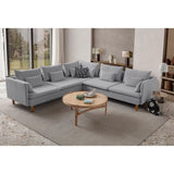 Flexy L (194 x 95 x 154 cm) Hörnsoffa Grå