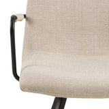 Selina Matstol med Armstöd Basel tyg Beige