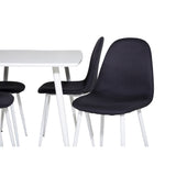 Polar, Polar Rektangulär matgrupp Svart, vit, Vit, 120 x 75