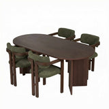 Claudina Matgrupp Walnut, Dark Walnut, grön