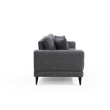 Nordic 3-sits (210 x 90 x 85 cm) Mörkgrå 3-sitssoffbädd