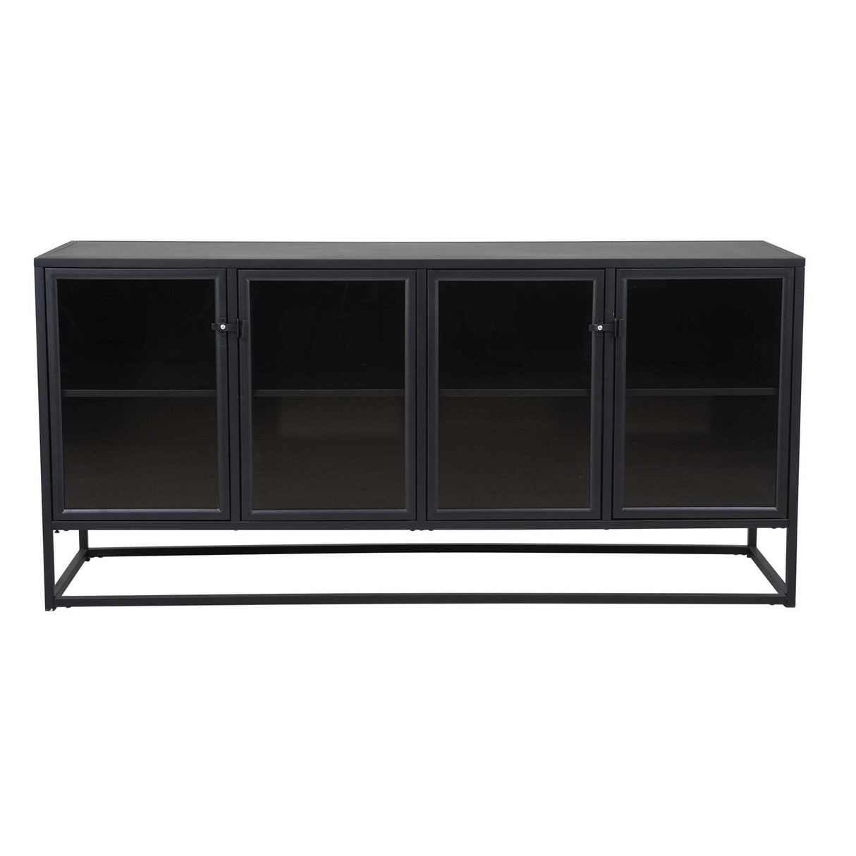 Riff i Svart Metall Industrilook Sideboard