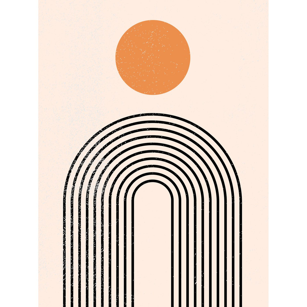 Tempel Poster Beige, 21 x 30 cm