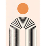 Tempel Poster Beige, 21 x 30 cm