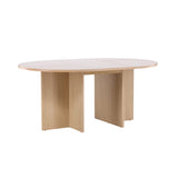 Strada Rektangulärt matbord Vitlasyr, MDF, ⌀120