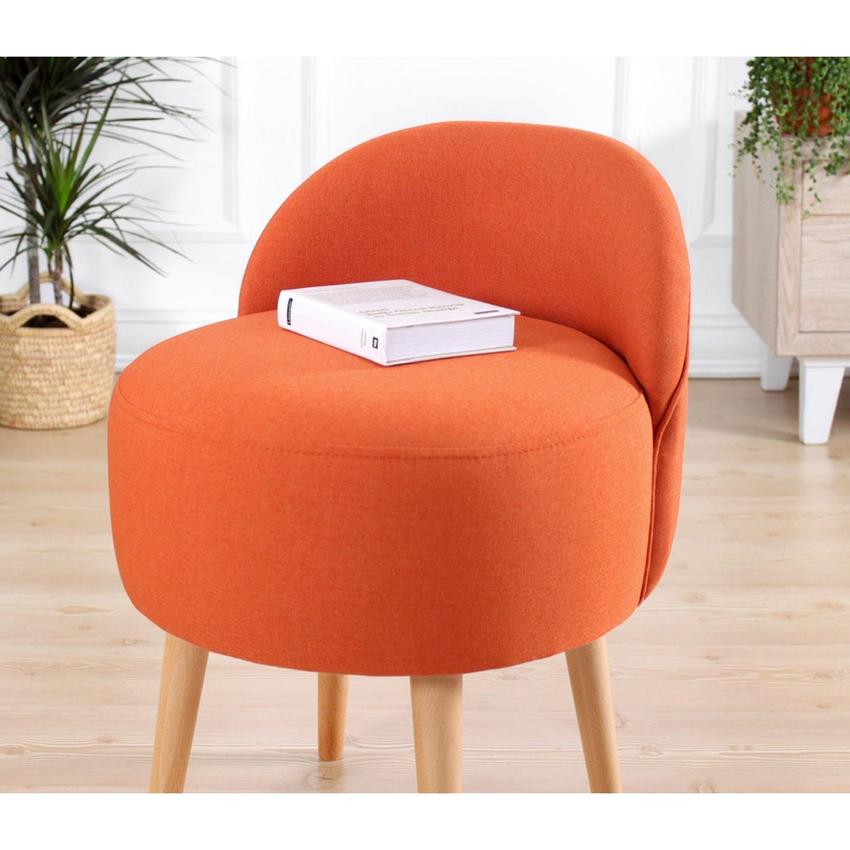 Fès (46 x 64 x 46 cm) Puff Orange