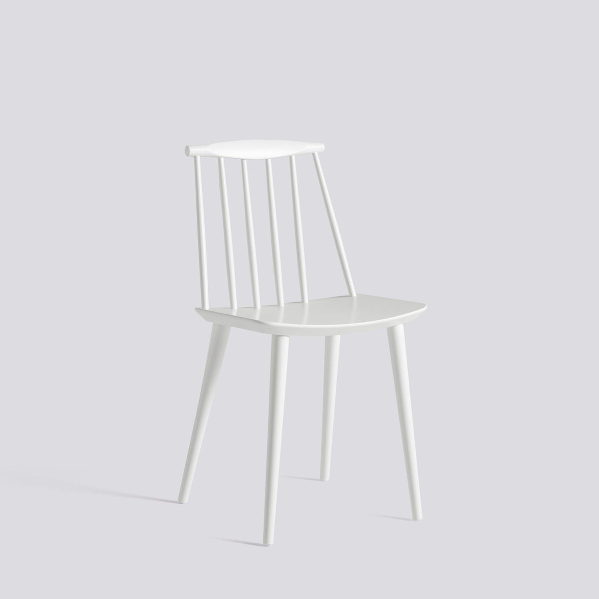 J77 Stol White – bokfaner med vattenbaserad lack, White – massiv bok med vattenbaserad lack