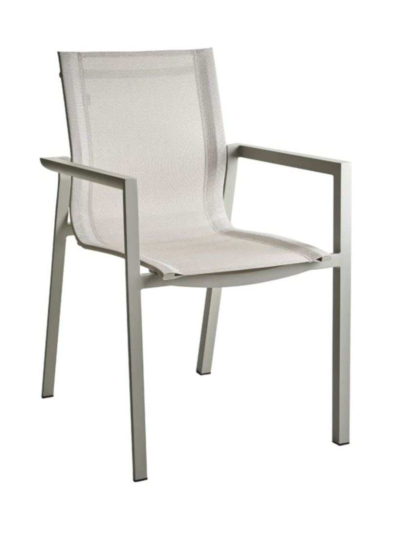 Delia Karmstol Light Grey/Off-White