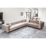 Lyon Beige Hörnsoffa