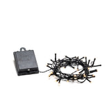 40 LED Multifunktion/timer 6h Ljusslinga Ute Varmvit/Svart Kabel