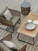 Nolli Soffbord 140x70 cm Svart/Teak