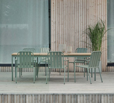 Nox Matgrupp 240x90 cm ink 6st Innes Karmstolar Dusty Green