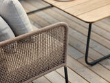 Nolli Soffbord 140x70 cm Svart/Teak