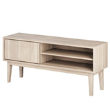 Broholm Solid TV-bänk 124x55 cm Vitoljad Ek