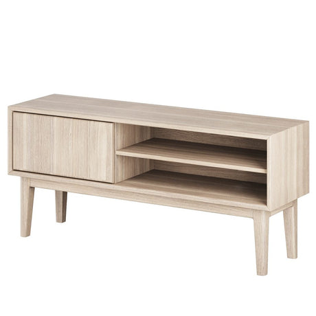 Broholm Solid TV-bänk 124x55 cm Vitoljad Ek