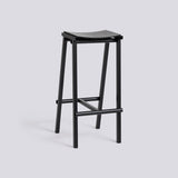 Taburete 8 75 cm Barpall Black – ekfaner med vattenbaserad lack, Black – pulverlackerat stål
