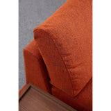Auckland med puff (314-275 x 95 x 76 cm) Orange Hörnsoffa
