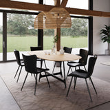 Medusa Stol Vintage Grey Art.Leather, Black