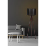 Salvador (H 145 cm) Golvlampa Svart valnöt