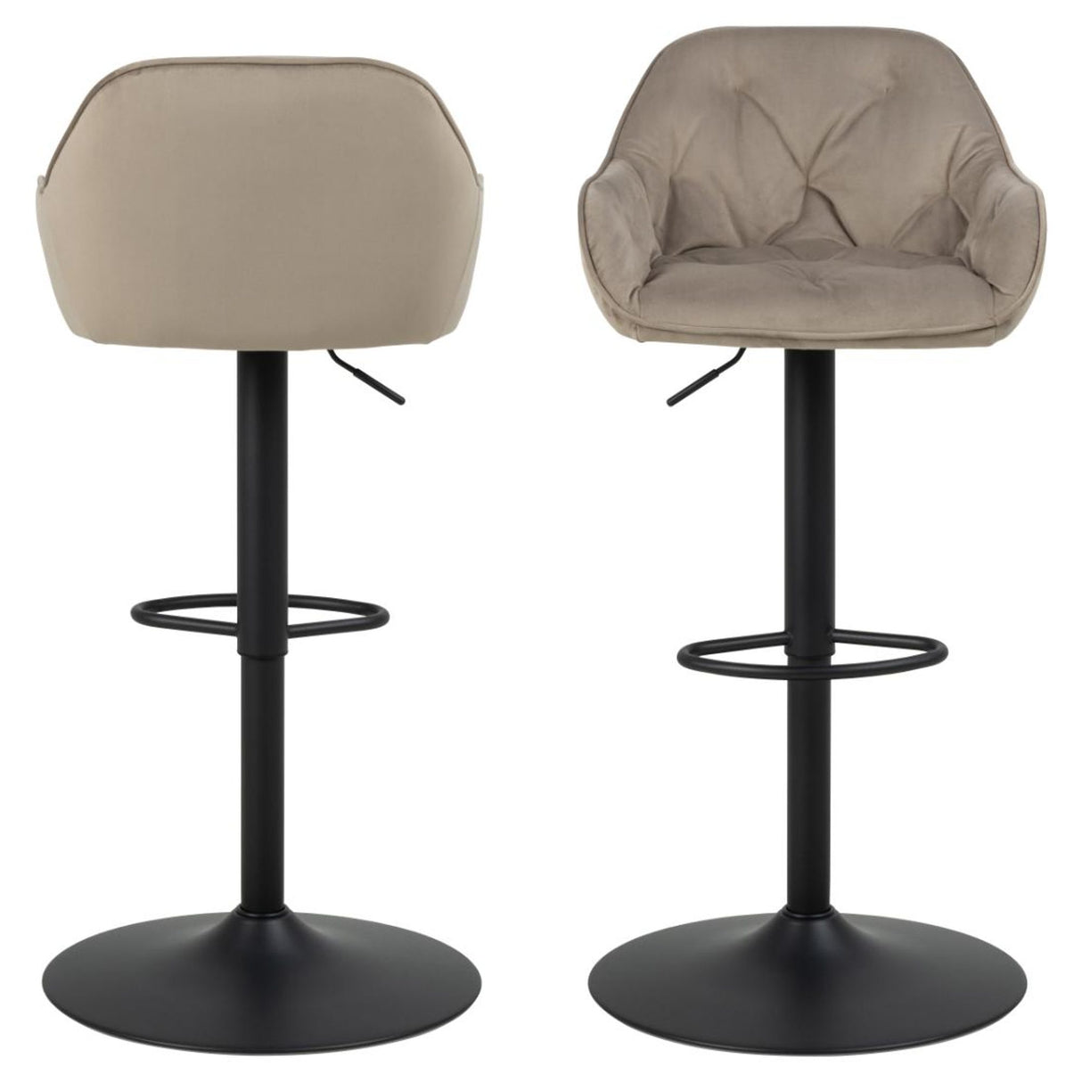 Toulon Barstol Trumpetbas Vic tyg Beige