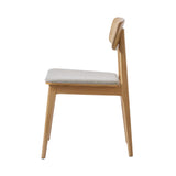 Shirley Stol Grå/Natur Ek