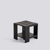 Crate L49,5 × B49,5 × H45 cm Sidobord Black – massiv furu med vattenbaserad lack