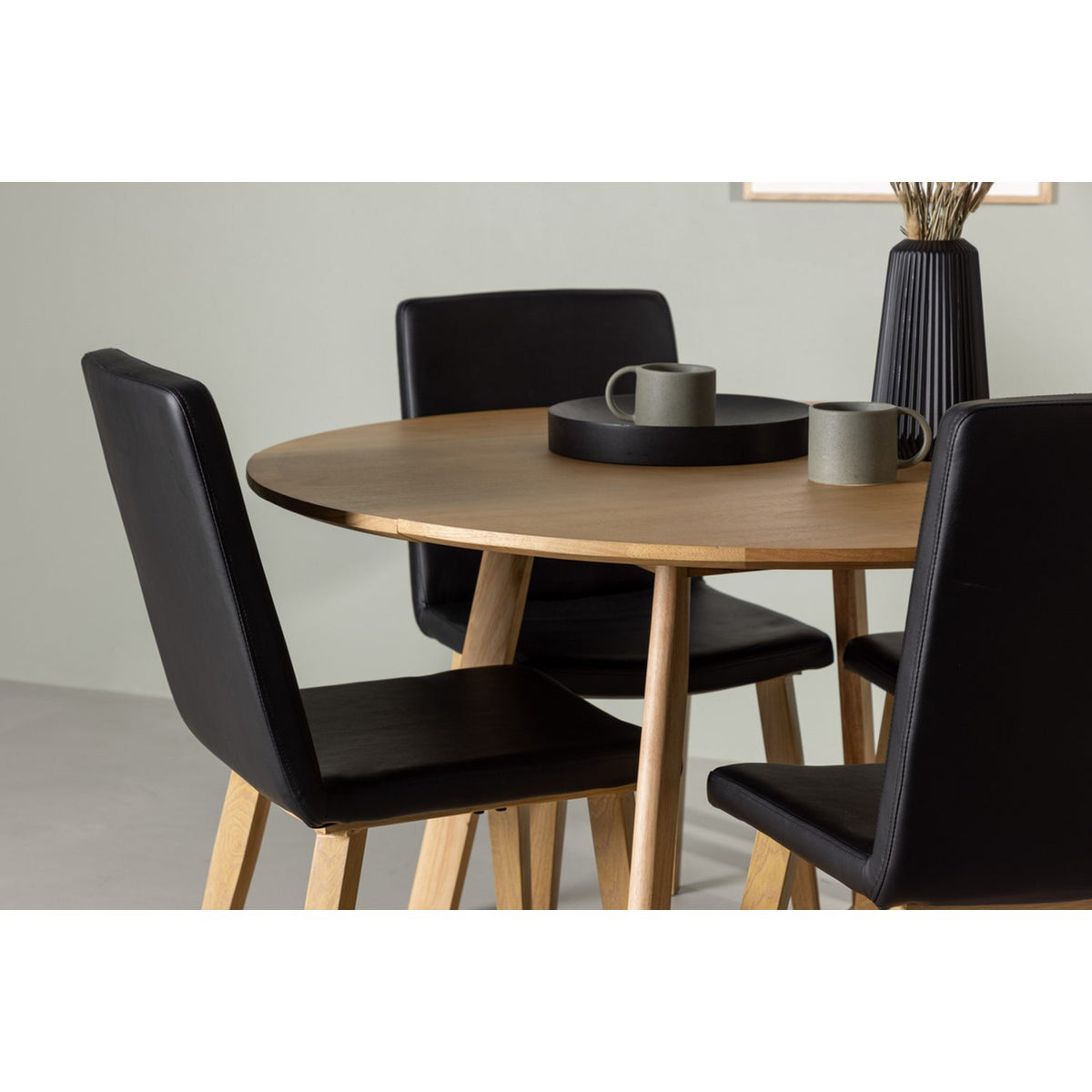 Yakidon, Today Rund matgrupp Svart, Natur, Brun, ⌀120