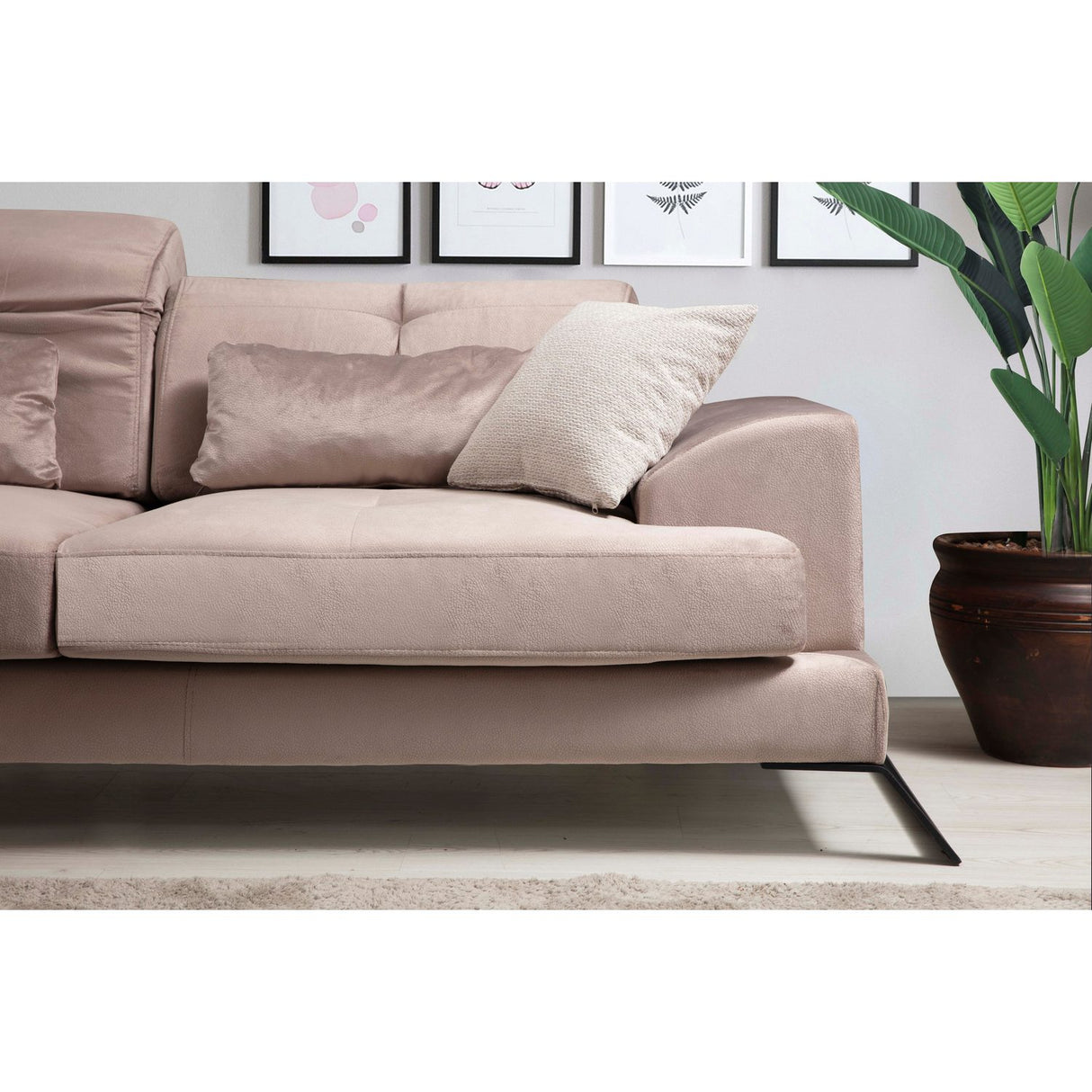 Casablanca Corner (308-190 x 100 x 92 cm) Beige Hörnsoffa Höger