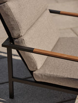 Indus 3-sits Soffa Svart/Teak