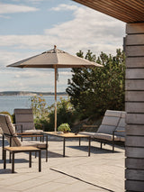 Indus 3-sits Soffa Svart/Teak