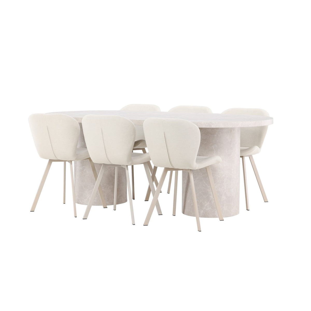 Narvik, Lilja Oval matgrupp Beige, Beige, 200 x 100