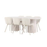 Narvik, Lilja Oval matgrupp Beige, Beige, 200 x 100