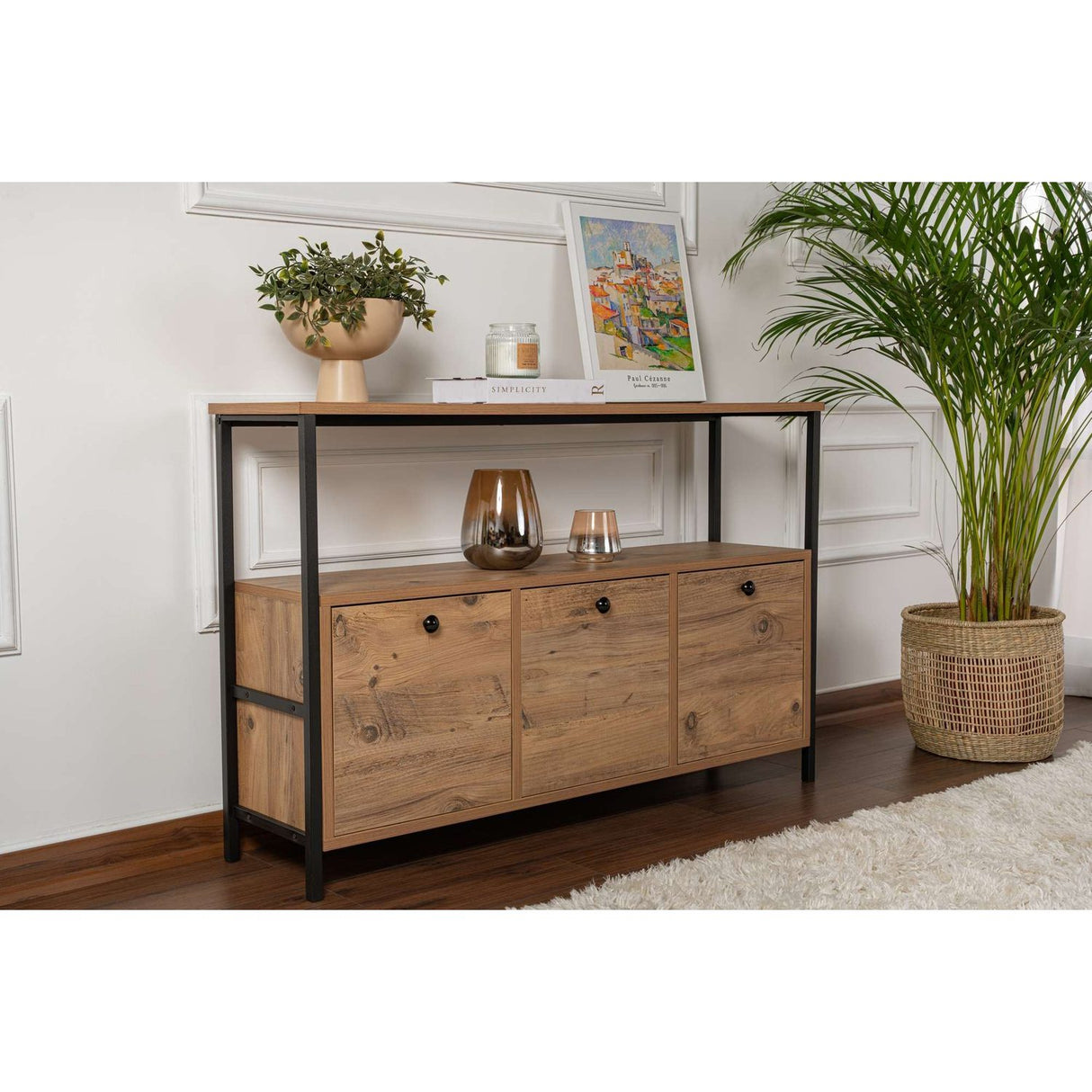 Kora Konsolbord Atlantic Pine Svart