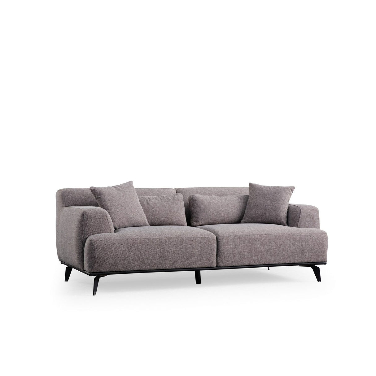 Kigali 2 (200 x 100 x 75 cm) brungrå 2-sitssoffa