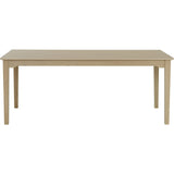 Aker 190x95 cm Matbord Vitpigmenterat