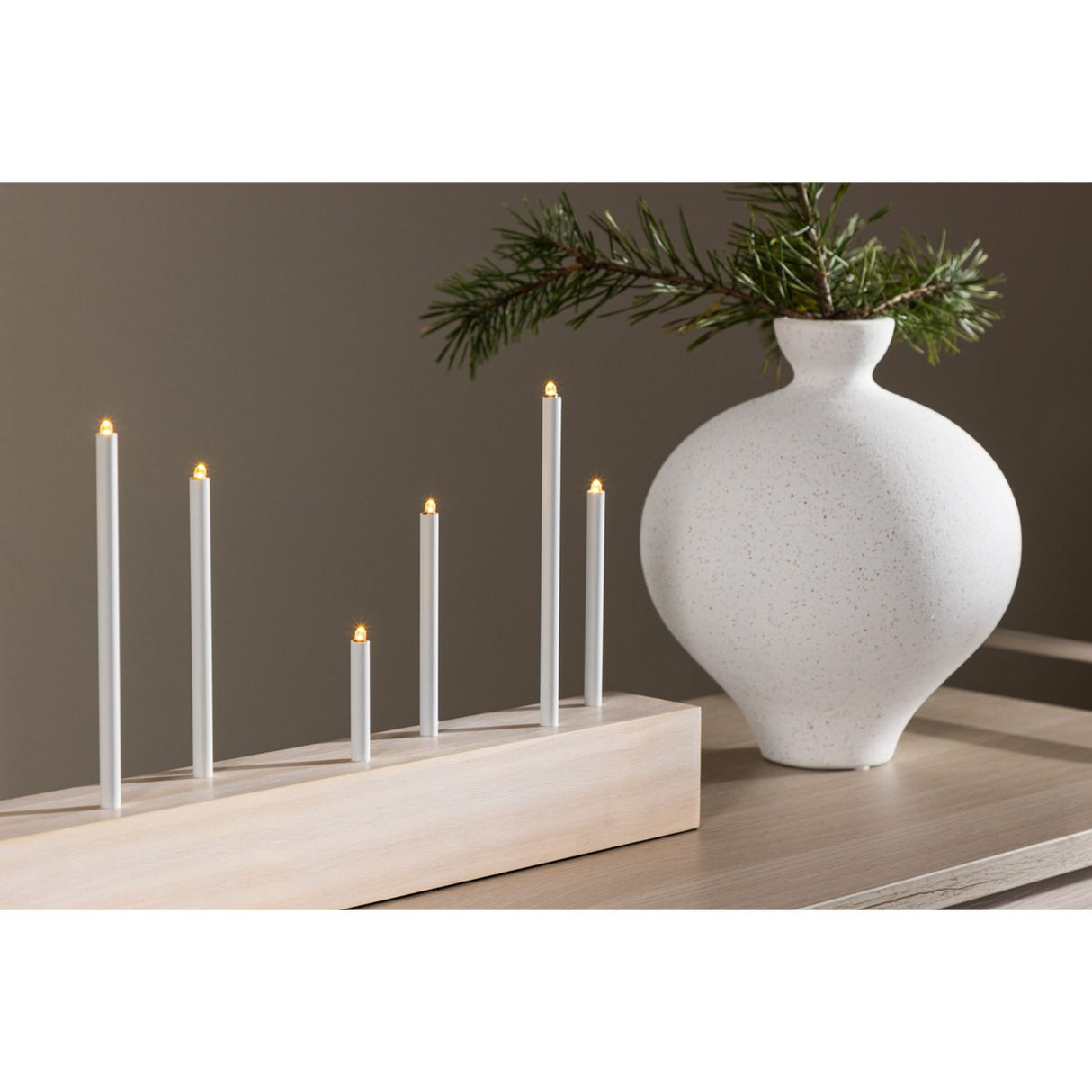 Kungsberget Bordslampa Vitputsad, 6 x 24 x 77