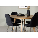 Yakidon, Polar Rund matgrupp Svart,Silver, Brun, ⌀120