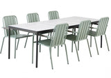 Nox Matgrupp 240x90 cm ink 6st Innes Karmstolar Dusty Green