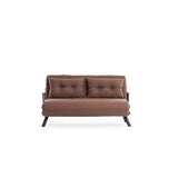 Apia 2-sits (25 x 134 x 121 cm) 2-sits bäddsoffa Ljusbrun