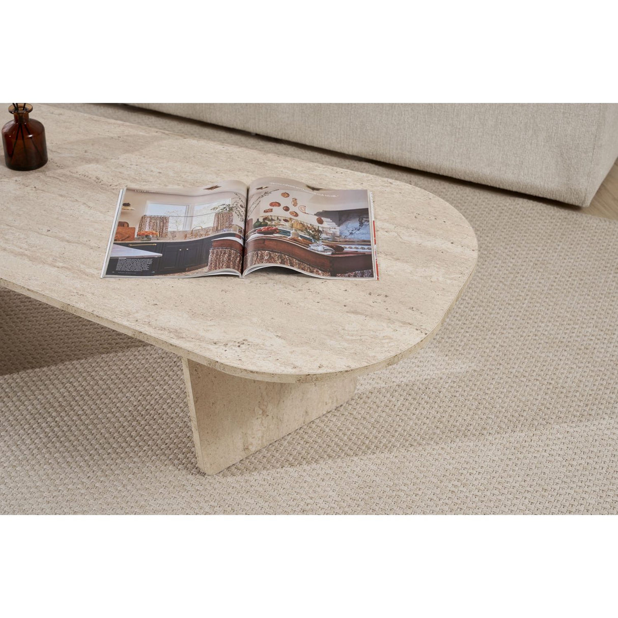 Misty Soffbord Travertine